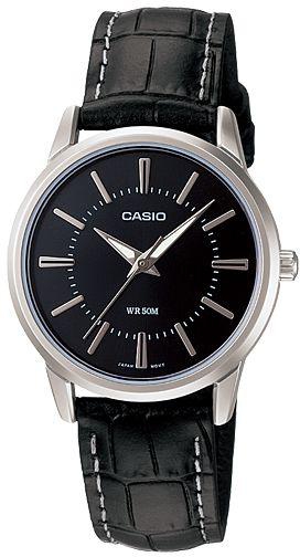 Watch for Women by Casio , Analog , Leather , Black , LTP-1303L-1AV