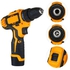 2-Speed Cordless Drill Driver With Case Yellow/Black 7inch