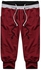Universal PODOM Fashion Men's 3/4 Knee Jogger Sport Shorts Rope Trousers Baggy Gym Harem Pants Red