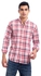 Activ Long Sleeves Tartan Regular Fit Shirt - Red & White