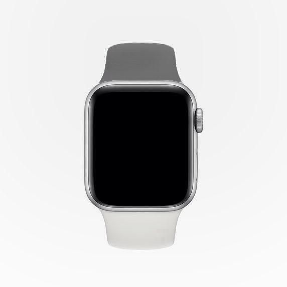 For Apple watch silicon band 44mm white/dark gray color
