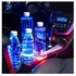 Car LED Cup Holder Lights with 7 Colors USB Charging - 2 Pieces