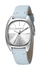 Esprit Infinity Leather Water Resistant Analog Oval Casual Watch for Women, ES1L038L0035 - Baby Blue