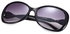 Fashion Casual Color Coated Full Frame Sunglasses UV400(Black)