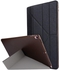 Silk Texture Smart Origami Stand Leather Flip Case for iPad Pro 10.5-inch (2017) - Black