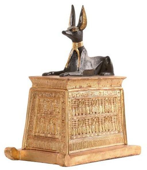 Konouz Egypt Model Anubis On Stretches Statue - Black