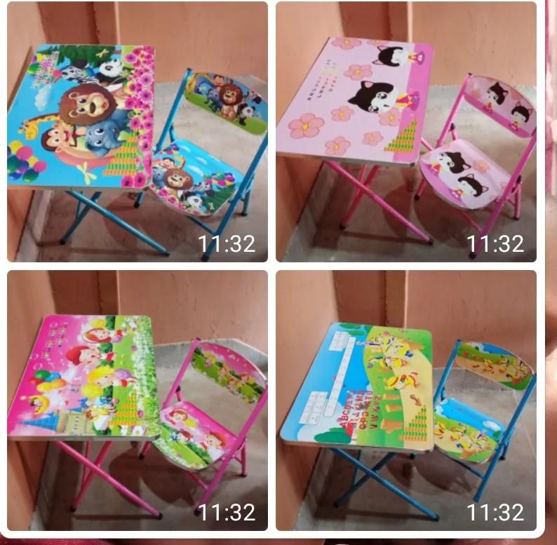 *Character Kids Study Foldable Table & Chai