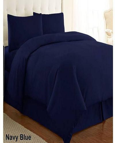 Duvet Cover Bedsheet With Pillowcases, White Duvet Cover With Zip Fastening