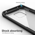 Huawei Mate 20 Pro Transparent Shockproof Case, Soft TPU Skin Fit Cover, Black