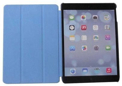 Generic Cool PU And Plastic With Foldable Stand Case For IPad Air (iPad 5) Blue