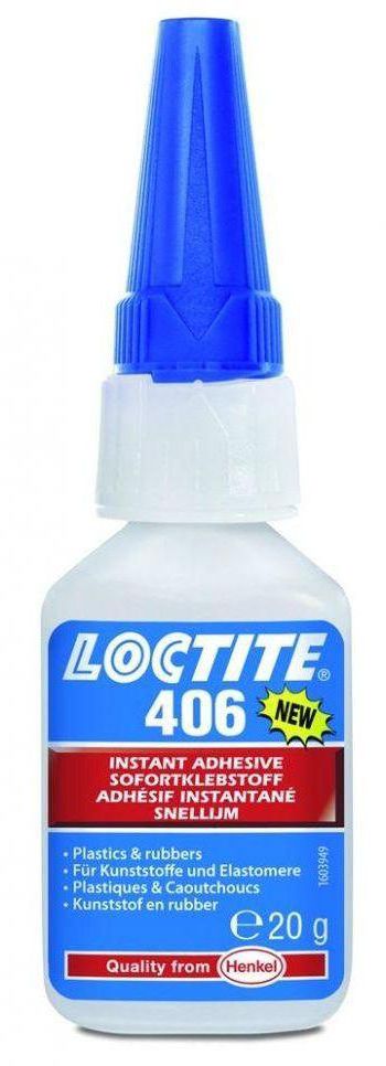 Loctite 406 - FAST Rubber and plastic adhesive - 20gm