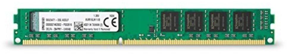 Kingston 8GB DDR3L 1600 Non-ECC CL11 1.35V Low Voltage 240-Pin Desktop Value RAM