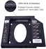 Plastic SATA 3.0 2nd HDD SSD Caddy 12.7mm For 2.5" 2TB SSD Case Hard Disk Enclosure Laptop DVD-ROM Optical Bay BOX Optometrist