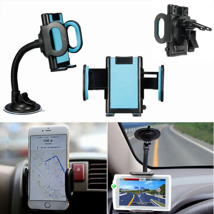 Universal 360° Car Windscreen + Air Vent Holder Mount Stand For Mobile Phone GPS