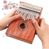 بيانو كاليمبا سانزا محمول يتضمن 17 مفتاح من باسنان هيكل من المعدن الخام وبنية من الخشب عالي الجودة، تصميم يعزف عليه بالابهام مع حقيبة كتف مثالية للاطفال وكهدايا رائعة، 2724678945507