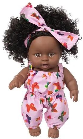 Generic Black African Black Dolls Lifelike Explosion Head Wear A