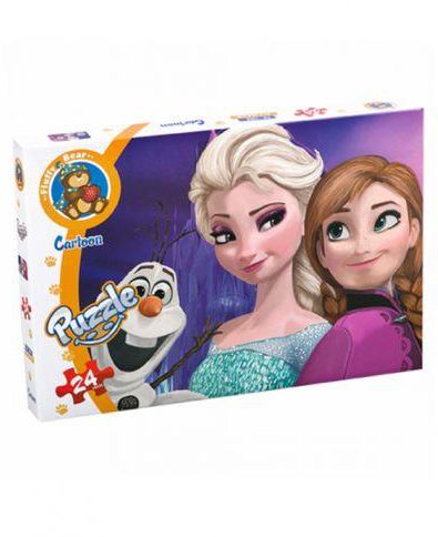 Fluffy Bear Olaf & The 2 Sisters Puzzle - 24 PCS
