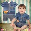 Big On Children Lion Button Up Playsuit for Boys