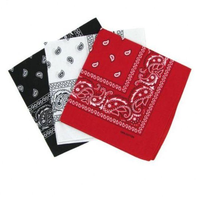 3-Pack Bandana Square Scarf Face Mask Handkerchief