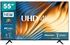 Hisense 55'' Inch Smart UHD 4K Frameless LED TV, YouTube, Netflix - Black