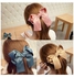 Women Fashion Korean Satin Ribbon Bowknot Hair Clips Barrette Ponytail Holder 4 12.3x10.9x1.5cm