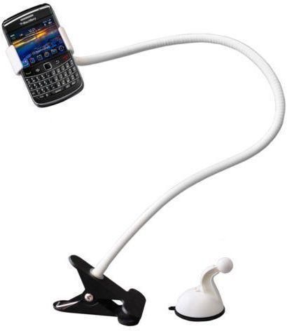 bed car desktop lazy decoration bracket phone holder mobile stand For iphone/Samsung/ [White]