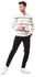 Andora Off White Slip On Cotton Pullover With Buttons
