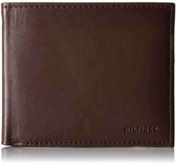 Tommy Hilfiger Donny Leather Billfold Passcase Wallet For Men