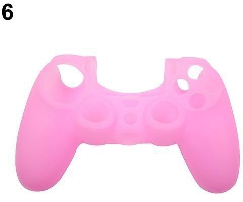 Bluelans Silicone Skin Case Anti-Dust Protective Cover for Playstation 4 PS4 Controller-Pink