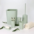 Bathroom Accessories Set,6-Piece Bathroom Gift Set,Toothbrush Holder,Toothbrush Cup,Soap Dispenser,Soap Dish,Toilet Brush Holder,Trash Can,Tumbler Bathroom Accessory Set Complete,Green