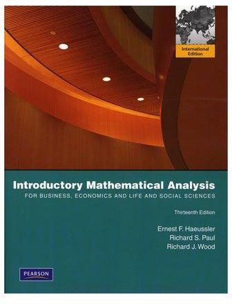 Introductory Mathematical Analysis Paperback 13