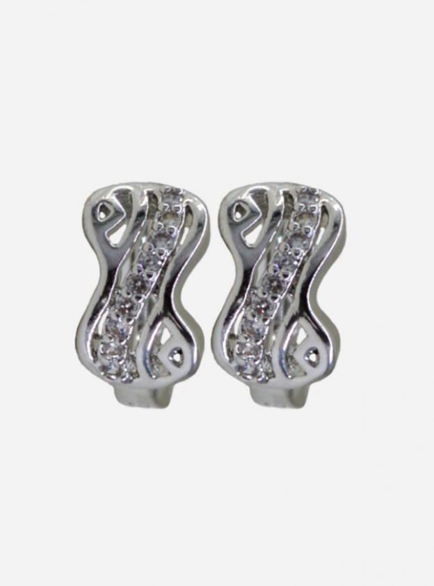 XP Jewelry Strass Earring - Silver