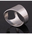 Sterling Silver Cubic Zircon Bottle Opener Band Ring Silver