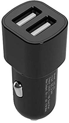 2-Port USB Fast Car Charger For Mobile and Tablet Black