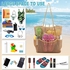 BTOOP Large Mesh Beach Tote Bag for Women with Multiple Pockets Toys Towels for Family Travel Waterproof Pool Bag