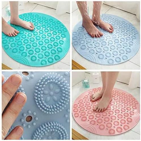 Round PVC Non-slip Bathroom Mat