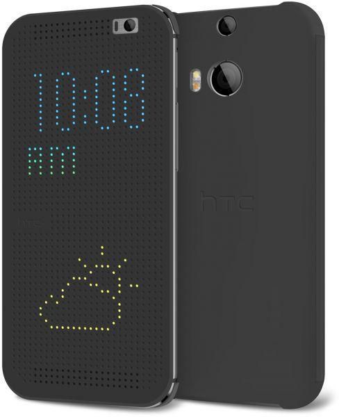 HTC Dot View Case for HTC One M8 Grey