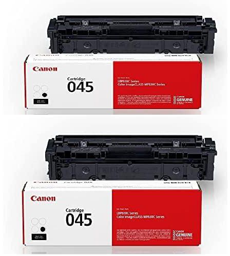 Genuine Canon 045 Black 2 Pack Toner Cartridge for Color imageCLASS MF731Cdw in Retail Packaging