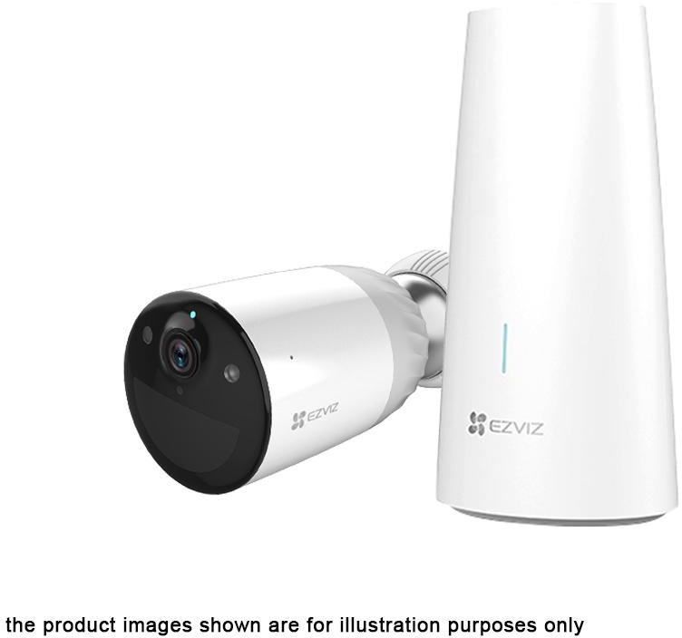 EZVIZ BC1 Wire-Free Smart Home Battery-Powered Camera Kit - CS-BC1-B1