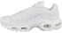 Nike Air Max Plus Womens Running Shoes, White/White-Pure Platinum, 7 M US