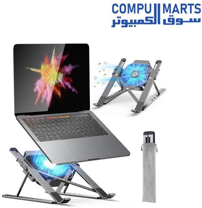 Laptop Stand, Adjustable Laptop Stand with a Removable USB Cooling Fan