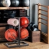 THE WHITE SHOP Basketball Organizers Metal Ball Storage Rack Sports Storage for Indoor Outdoor (Color : Black-2)