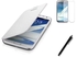 White Luxuary Flip Cover Hard Back Case For Samsung Galaxy Grand I9082 With Screen Protector and Stylus Pen