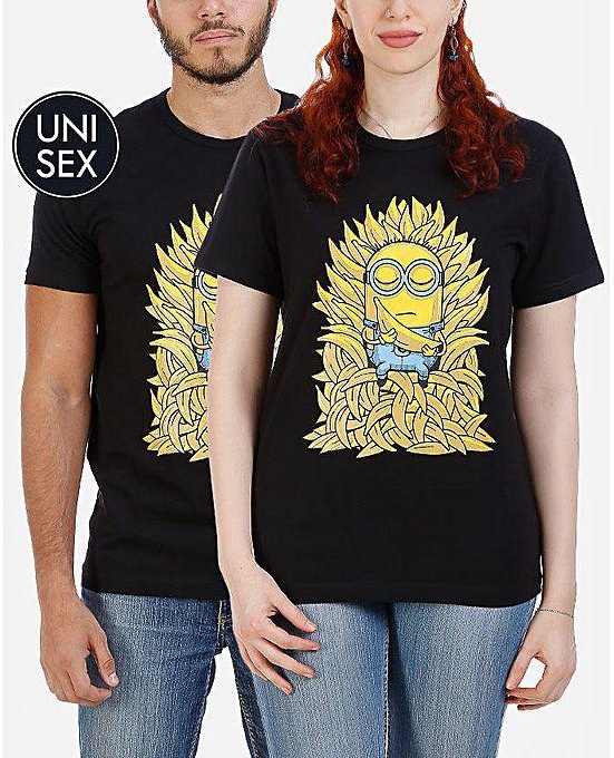 Ultimate Fashion Wear Unisex Minion Empire Graphic T-Shirt - Black