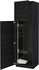 METOD خزانة مرتفعة مع أرفف مواد نظافة، أسود, Tingsryd أسود، ‎60x60x200 سم‏