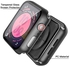 Black Hard Case Compatible with Apple Watch Series 5 Series 42mm with Screen Protector, Ultra Thin HD Tempered Glass Screen Protector Overall Protective Cover