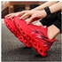Fashion Mens Fashion Shoes Low Top Lace Up Sneakers Red