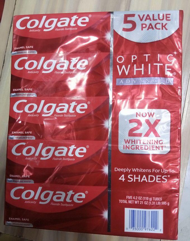 Colgate Optic White Advanced Whitening Toothpaste 4.2oz(5in1)