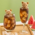 milaosk 3D Teddy Bear Ice Cube Mold 2Pc Silicone Cute Creative Animal Ice Cube Mold for Milk Tea,Coffee,Fruit Juice and Other Drinks
