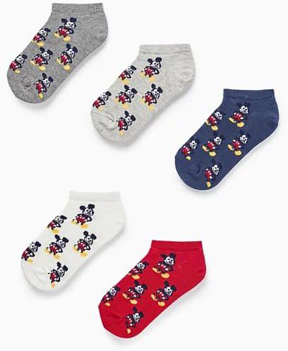 Zippy 5 Pack Mickey Mouse Socks Set - Multicolor